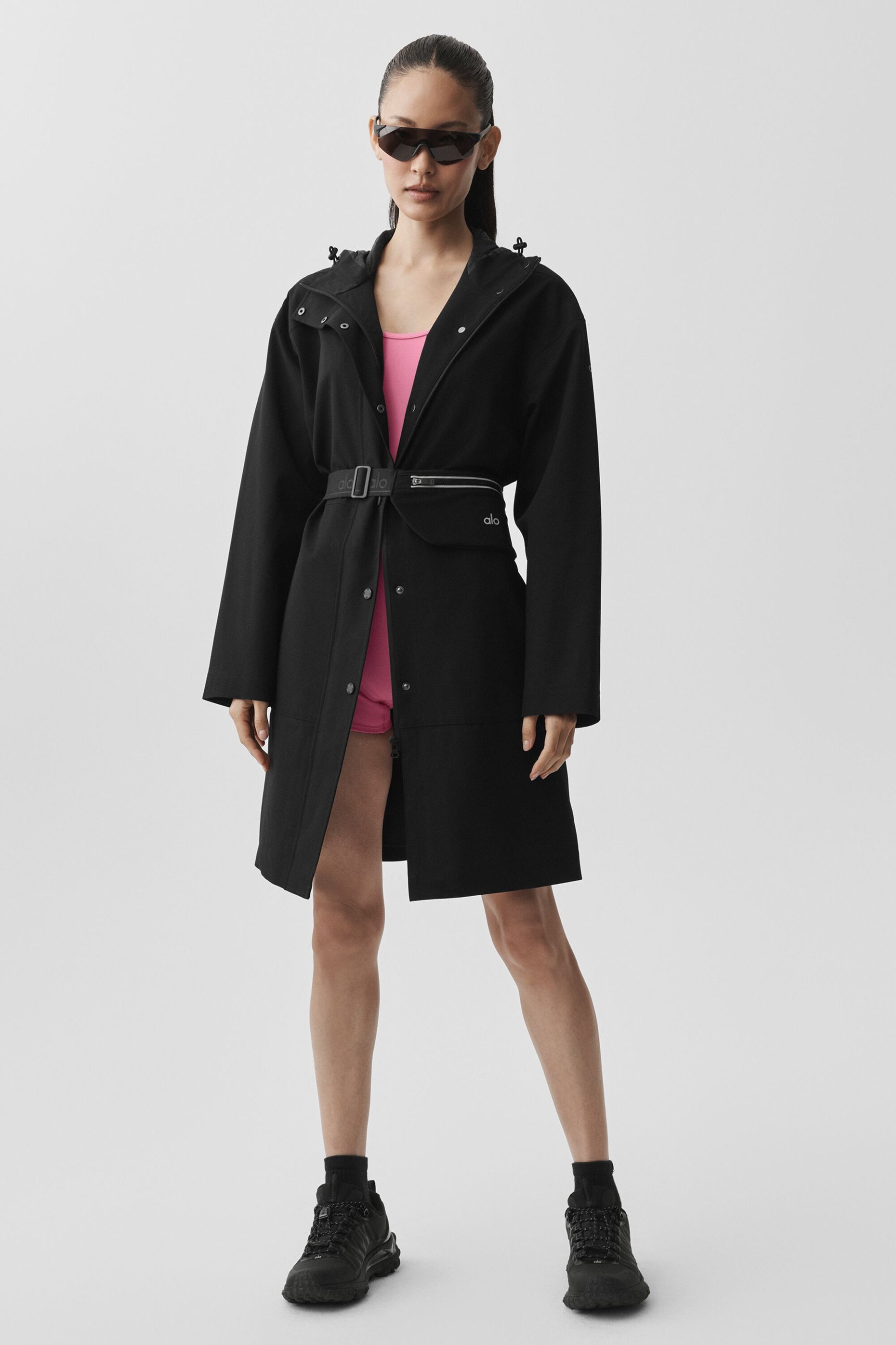 Rain Or Shine Long Coat - Black — photo 6