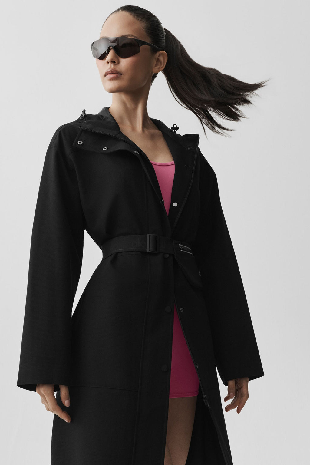 Rain Or Shine Long Coat - Black — photo 7