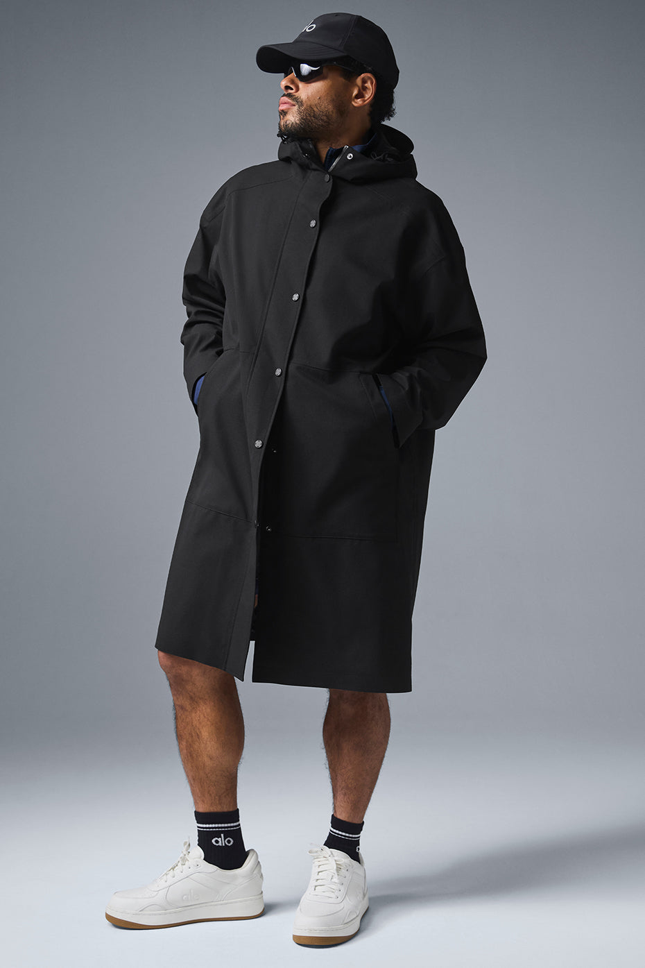 Rain Or Shine Long Coat - Black — photo 1