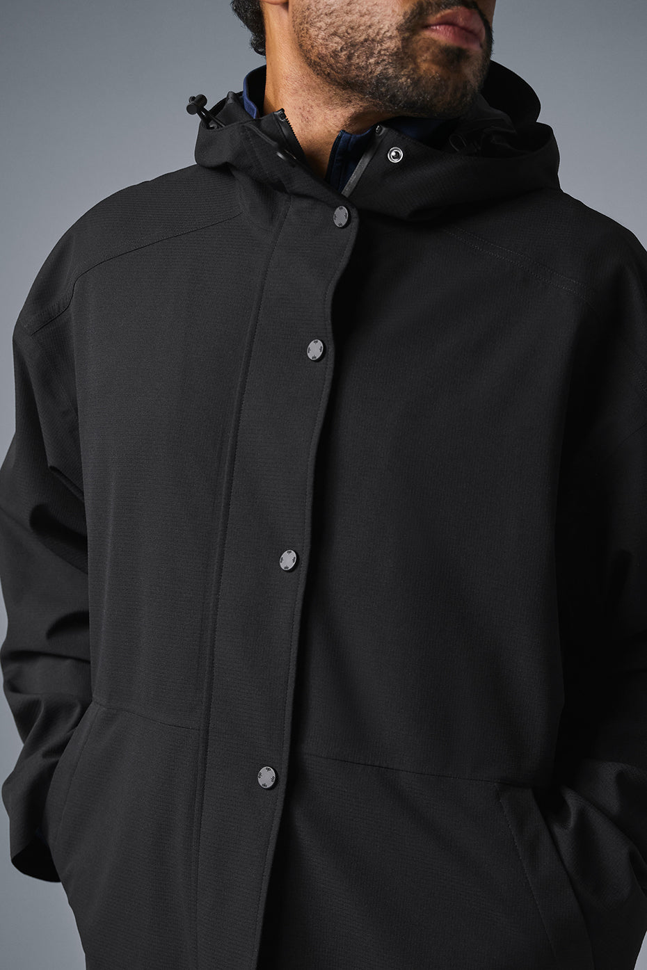 Rain Or Shine Long Coat - Black — photo 3
