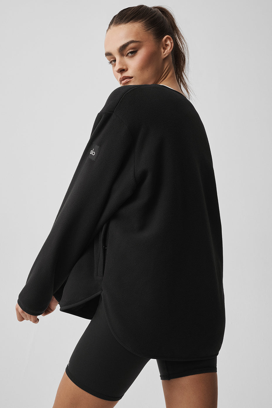 Polar Fleece Take Note Jacket - Black — photo 4