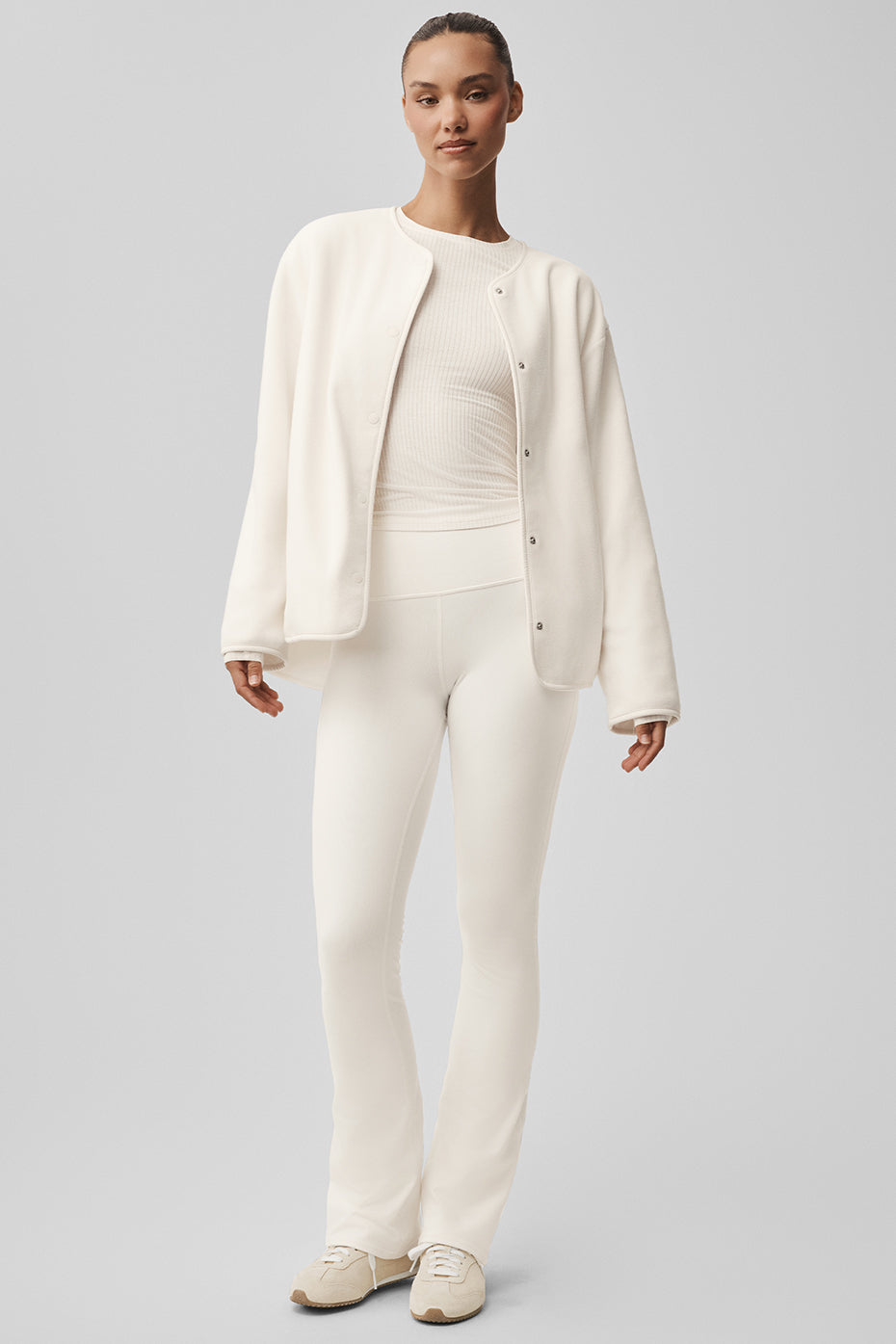 Polar Fleece Take Note Jacket - Ivory — photo 6