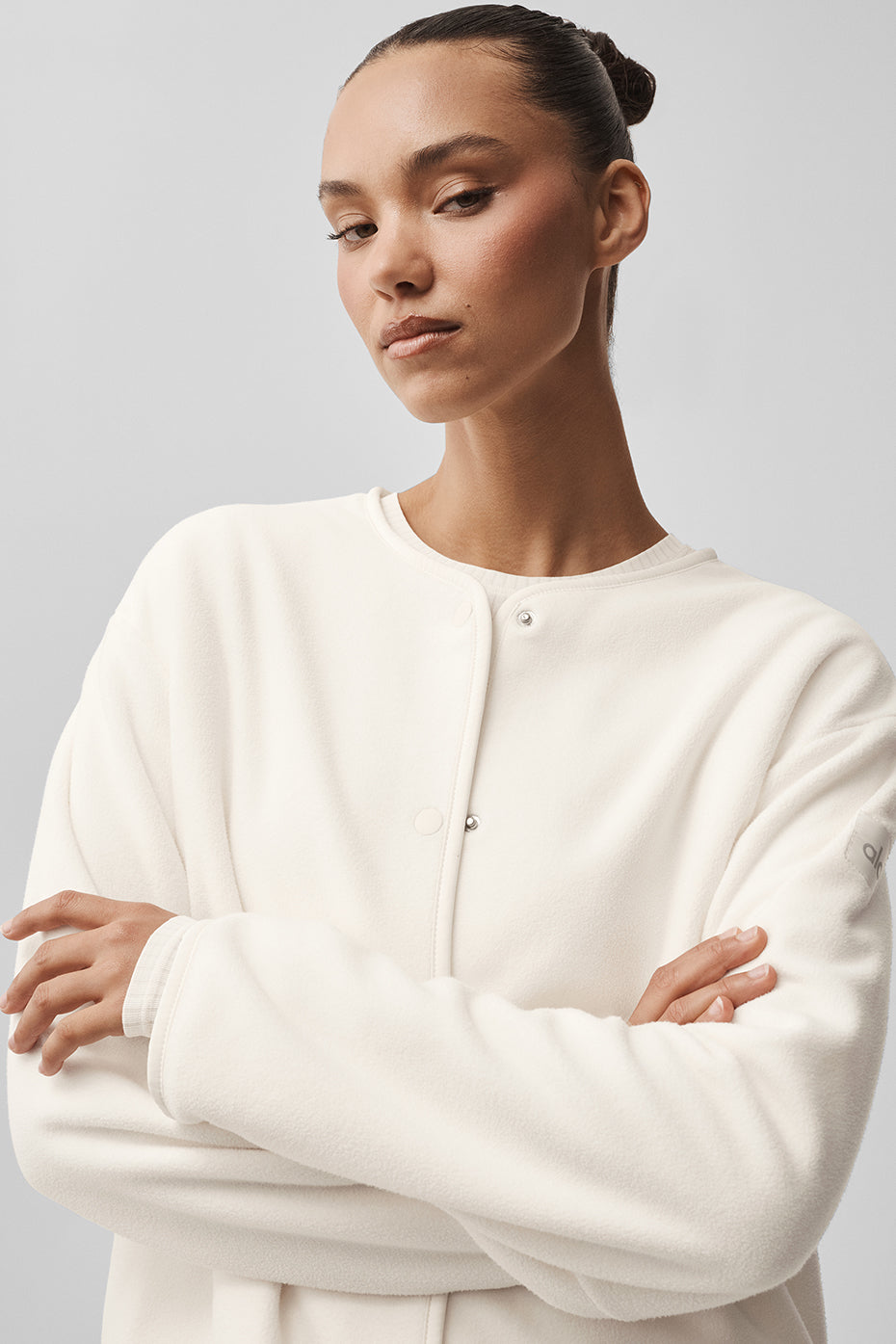 Polar Fleece Take Note Jacket - Ivory — photo 3