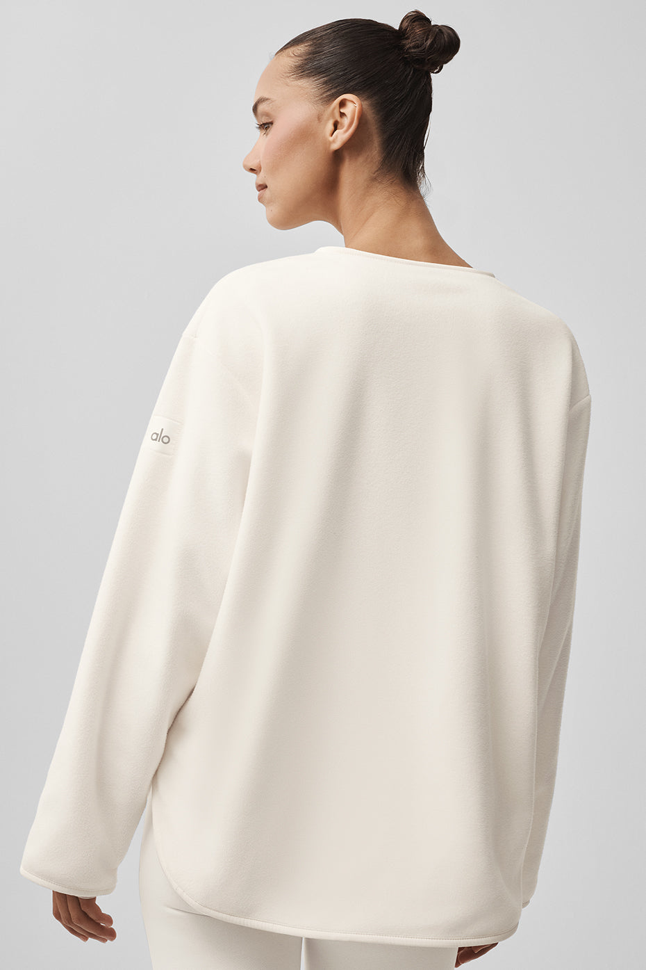 Polar Fleece Take Note Jacket - Ivory — photo 4