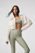 Cropped Engage Cargo Parka - Ivory — photo 5