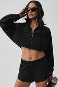 Cropped Playmaker Jacket - Black — photo 1