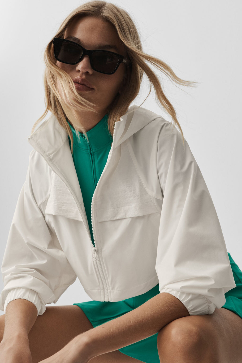 Cropped Playmaker Jacket - Ivory — photo 3