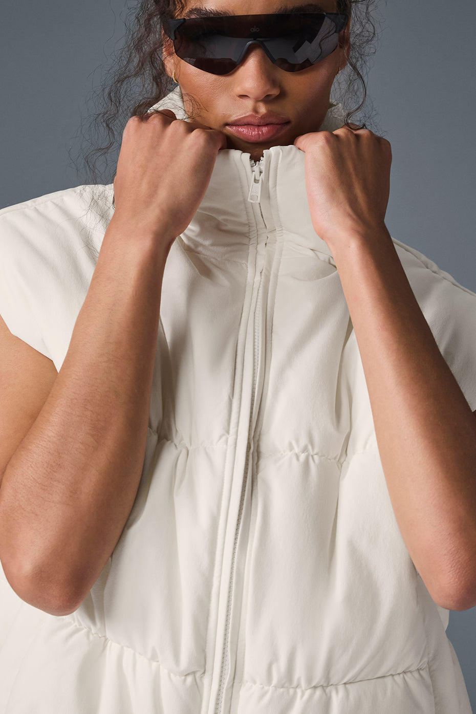 Incline Puffer Vest - Ivory — photo 5