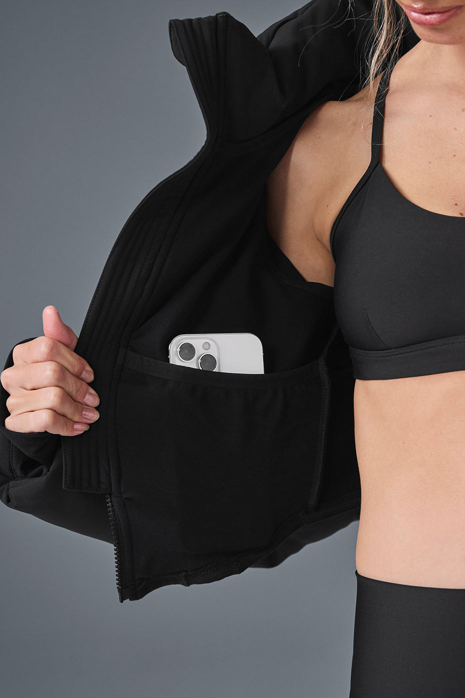 Main Act Corset Puffer - Black — photo 3