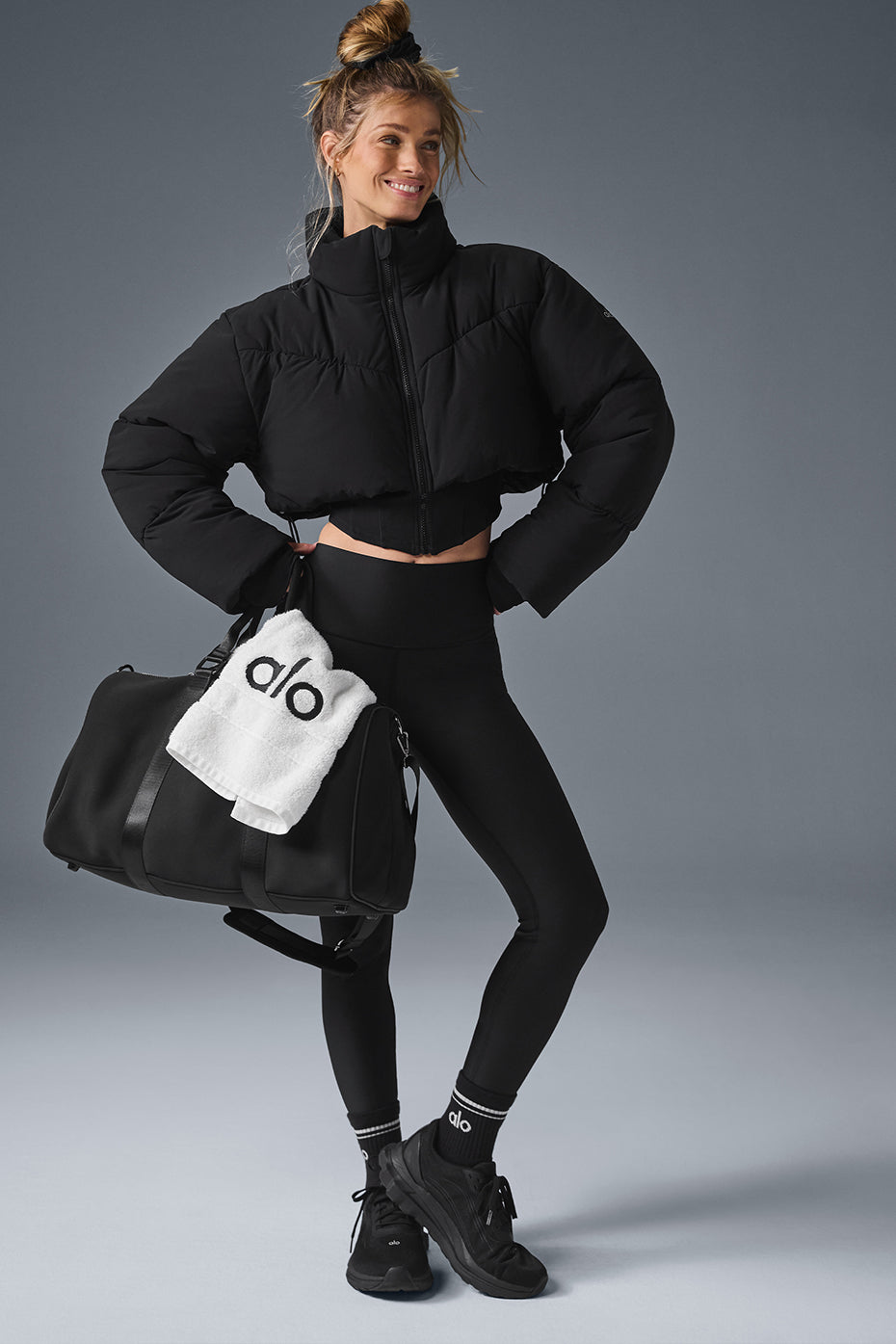 Main Act Corset Puffer - Black — photo 5