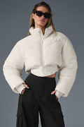 Main Act Corset Puffer - Ivory/Ivory — photo 1