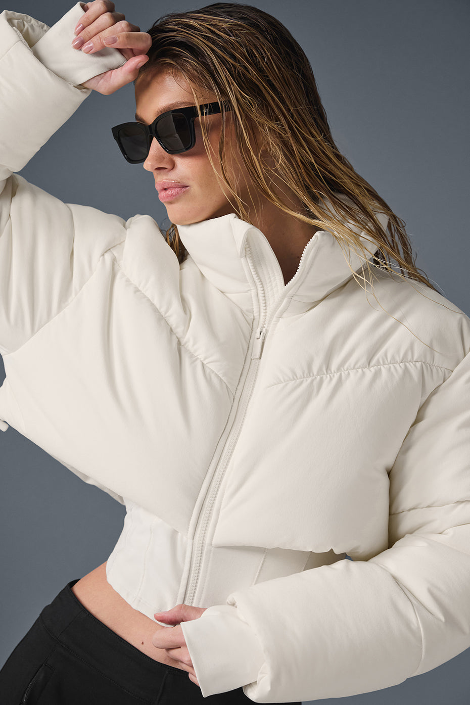 Main Act Corset Puffer - Ivory/Ivory — photo 2