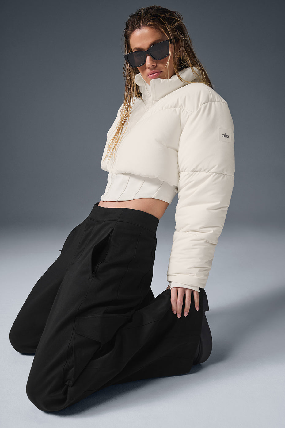 Main Act Corset Puffer - Ivory/Ivory — photo 5