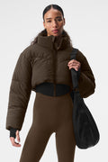 Main Act Corset Puffer - Espresso/Black — photo 1