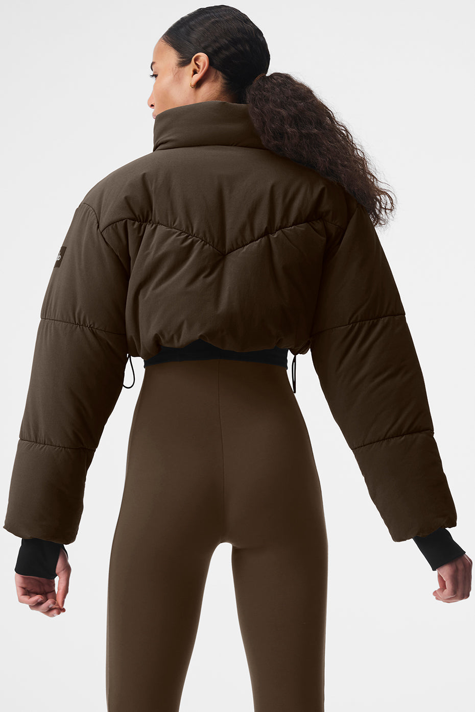 Main Act Corset Puffer - Espresso/Black — photo 3