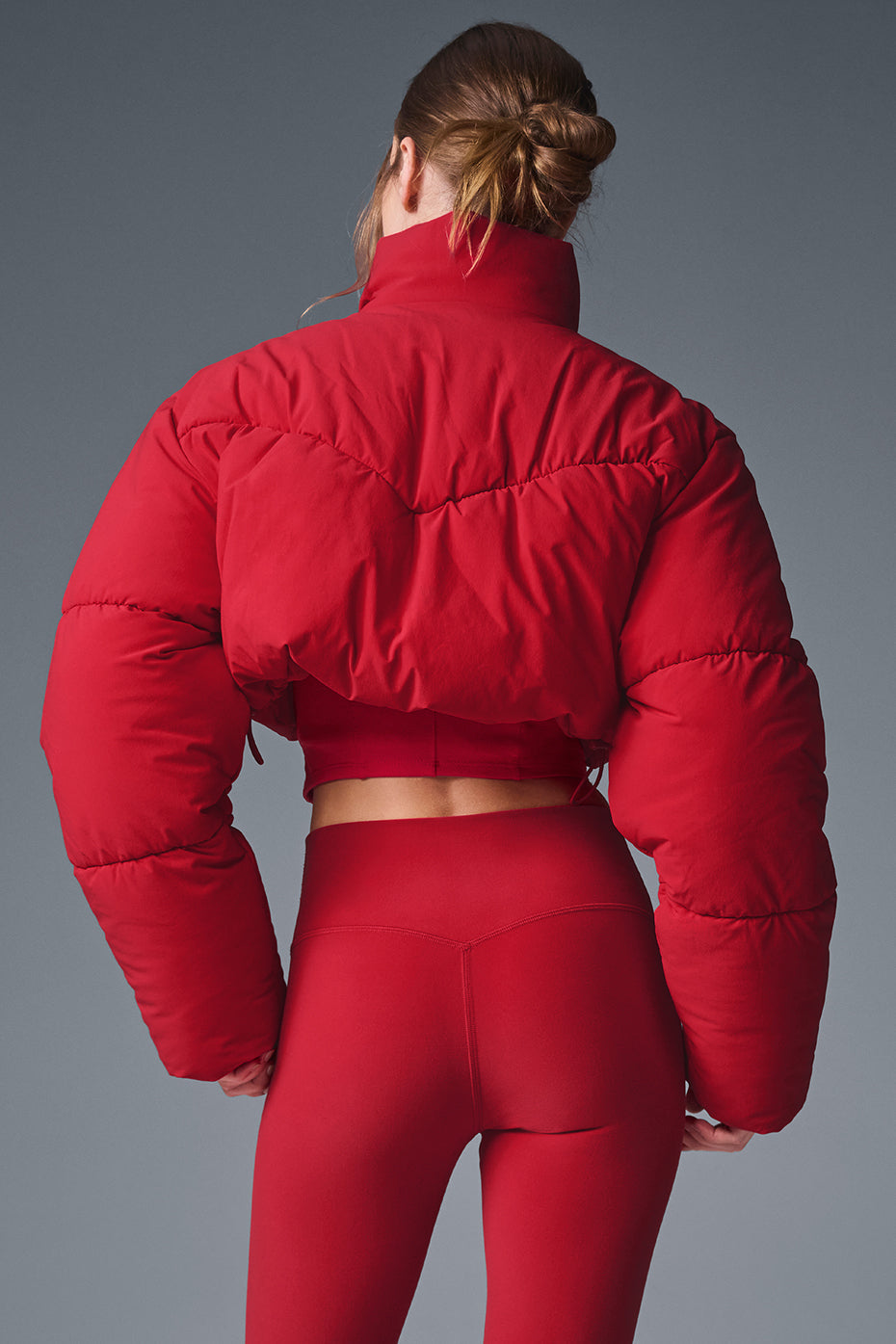 Main Act Corset Puffer - Bold Red — photo 2