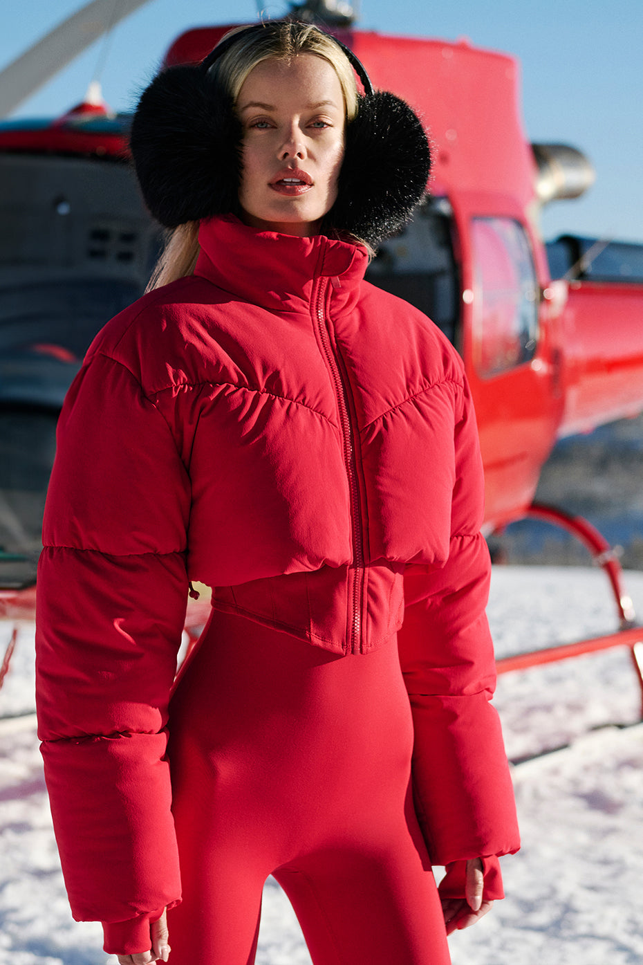 Main Act Corset Puffer - Bold Red — photo 1