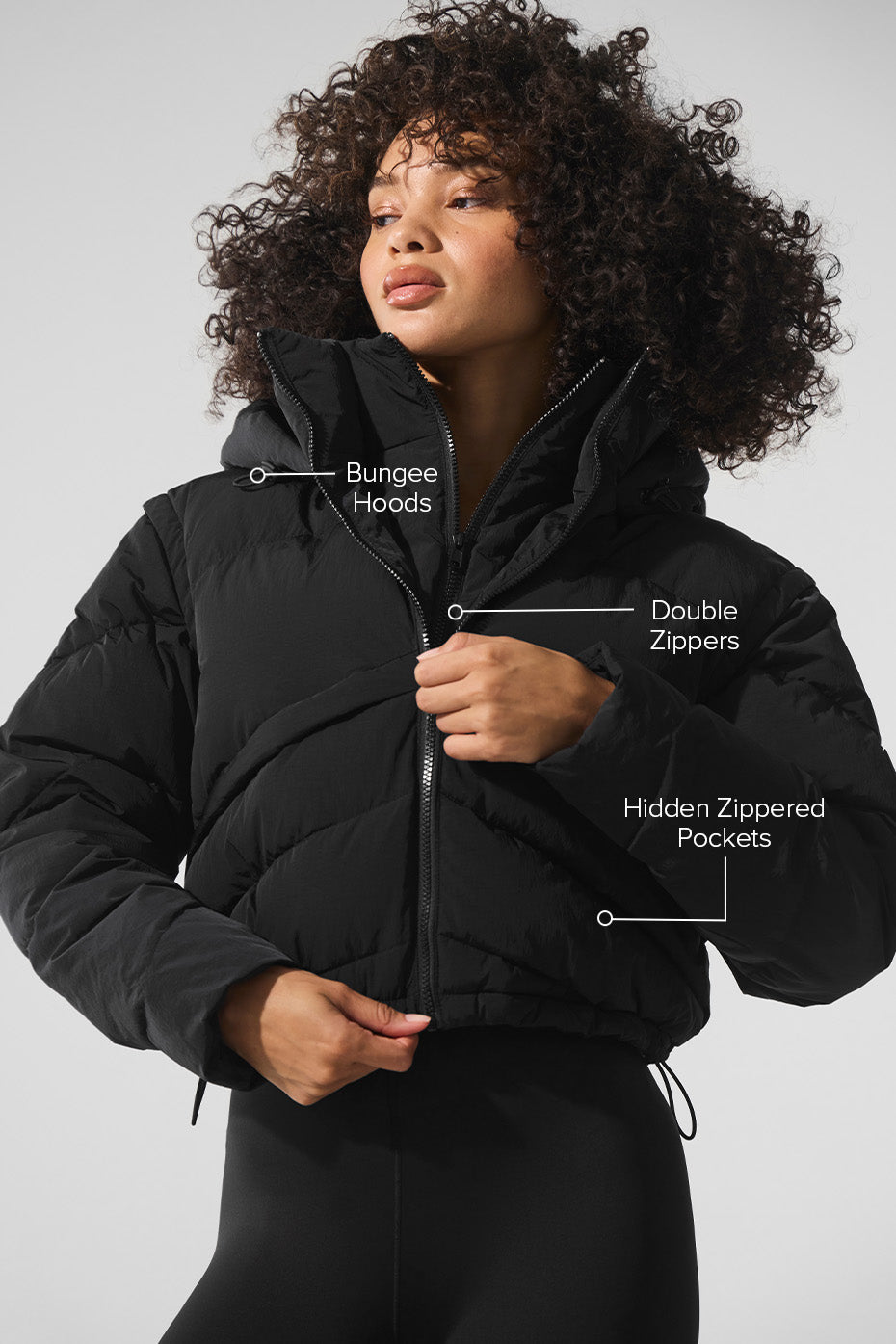 Glacier Puffer - Black — photo 2