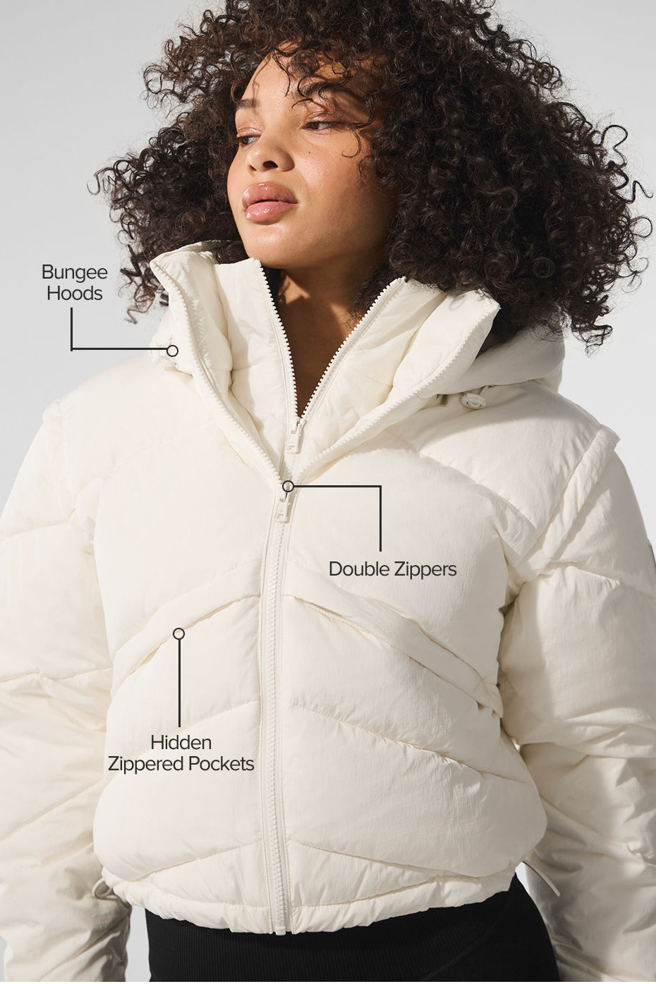 Glacier Puffer - Ivory — photo 2
