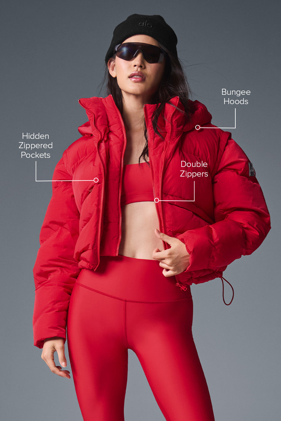 Glacier Puffer - Bold Red — photo 2