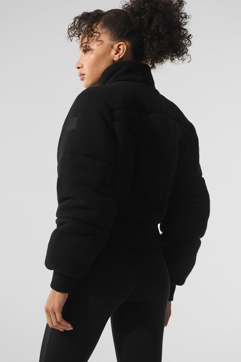 Darling Sweater Puffer - Black — photo 3