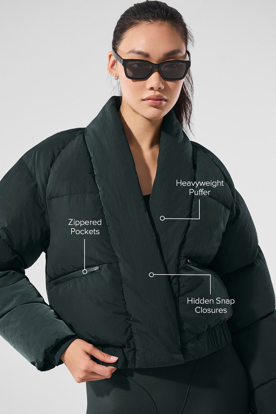 Stargazing Puffer - Charcoal Green — photo 2
