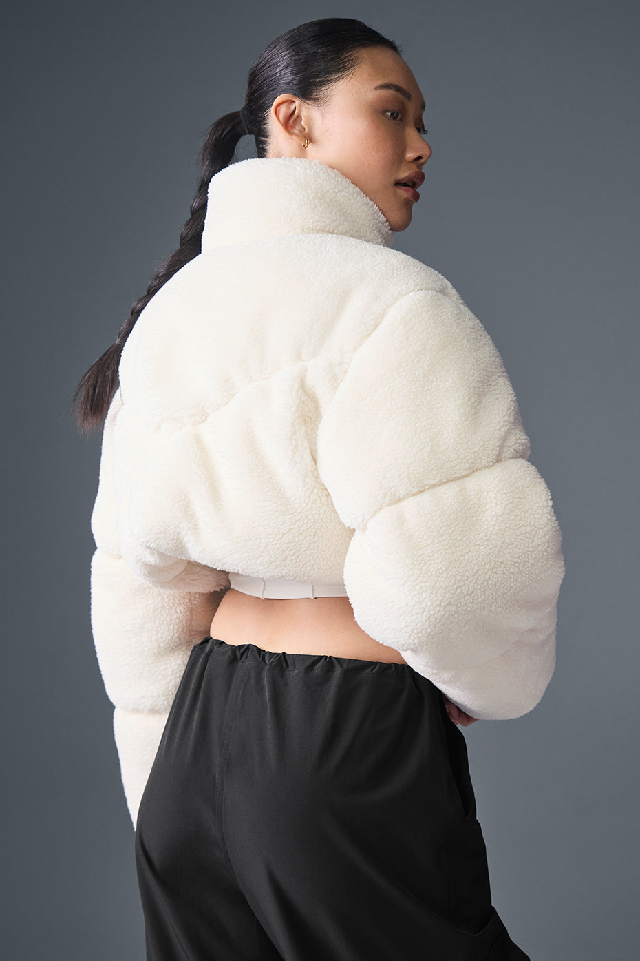 Sherpa Main Act Corset Puffer - Ivory — photo 3