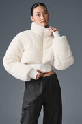 Sherpa Main Act Corset Puffer - Ivory — photo 1