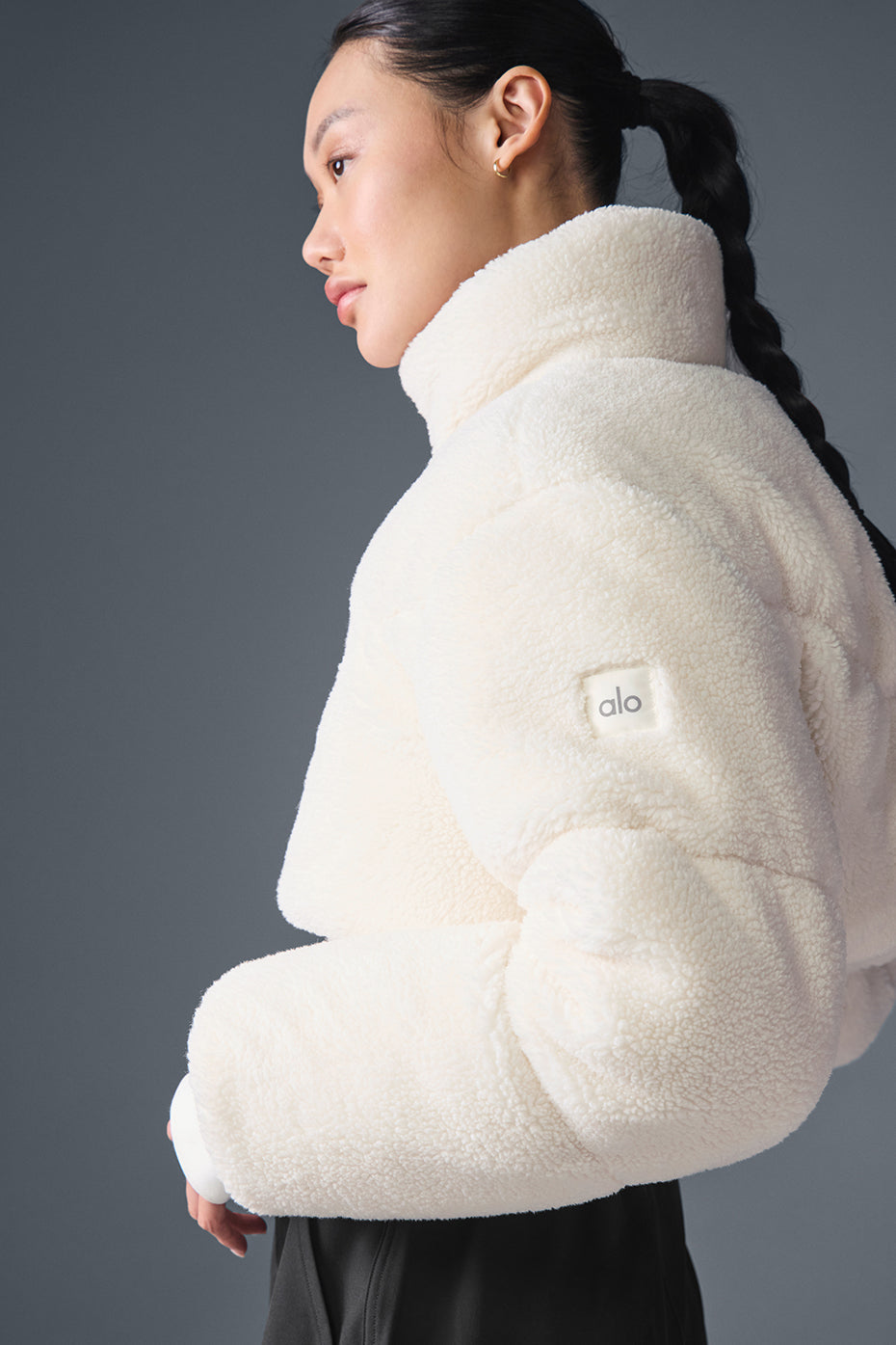 Sherpa Main Act Corset Puffer - Ivory — photo 4