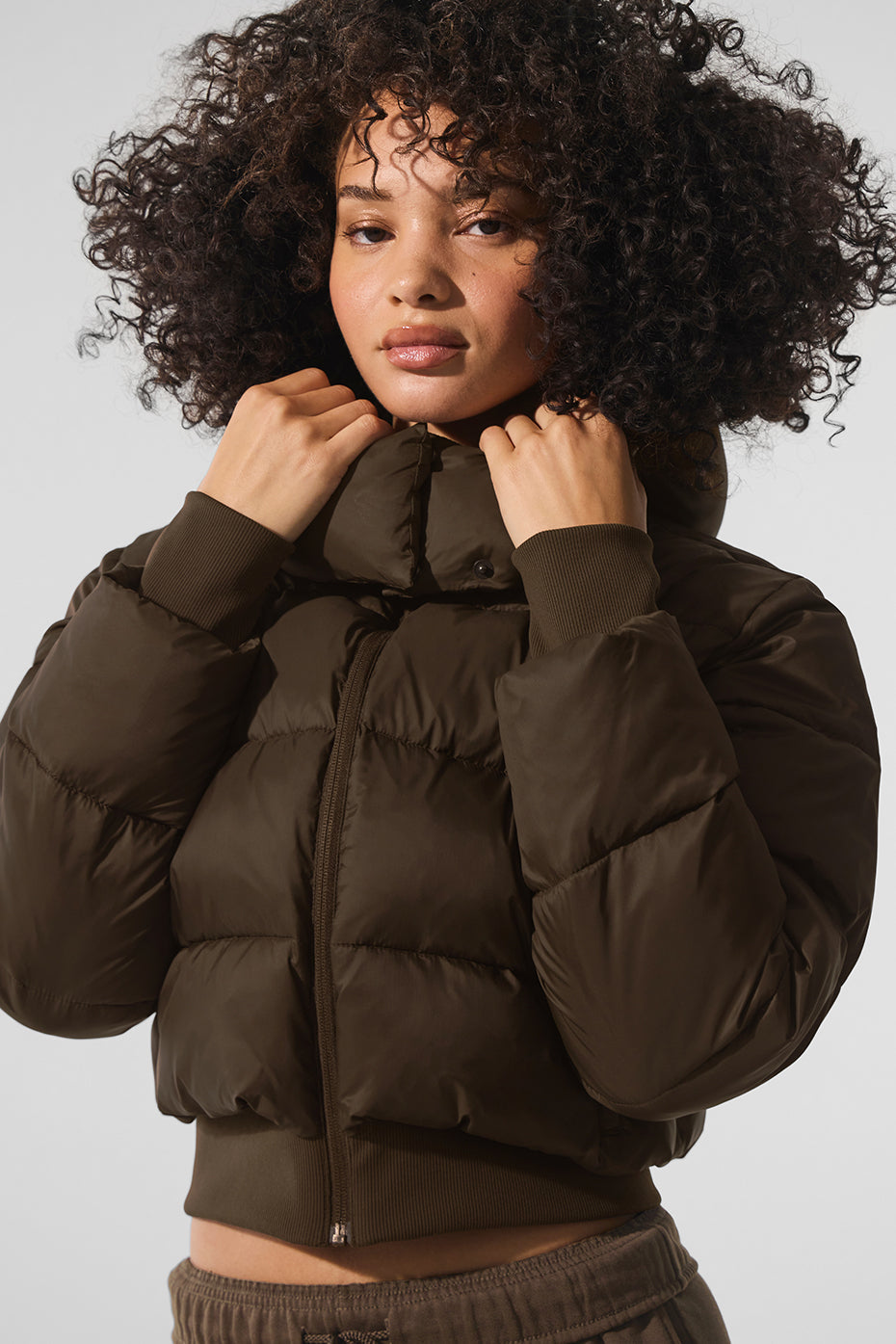 Foxy Puffer Jacket - Espresso — photo 1