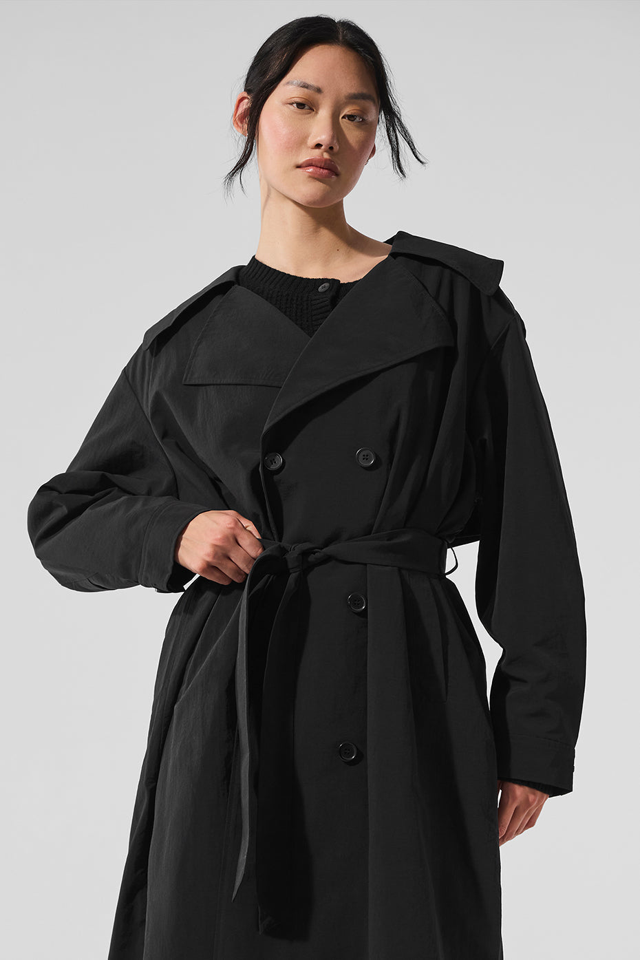 Daybreak Long Coat - Black — photo 1