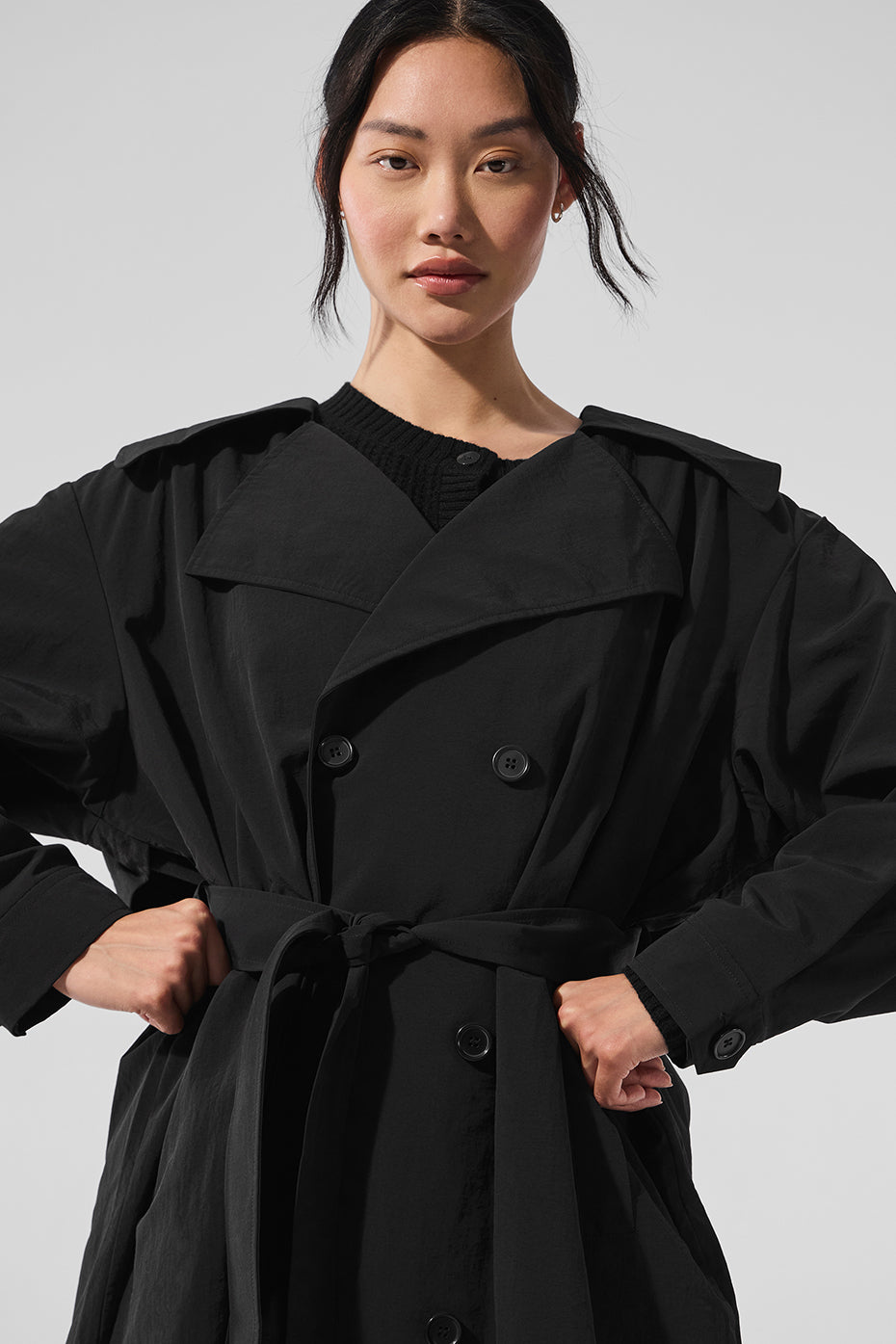 Daybreak Long Coat - Black — photo 4