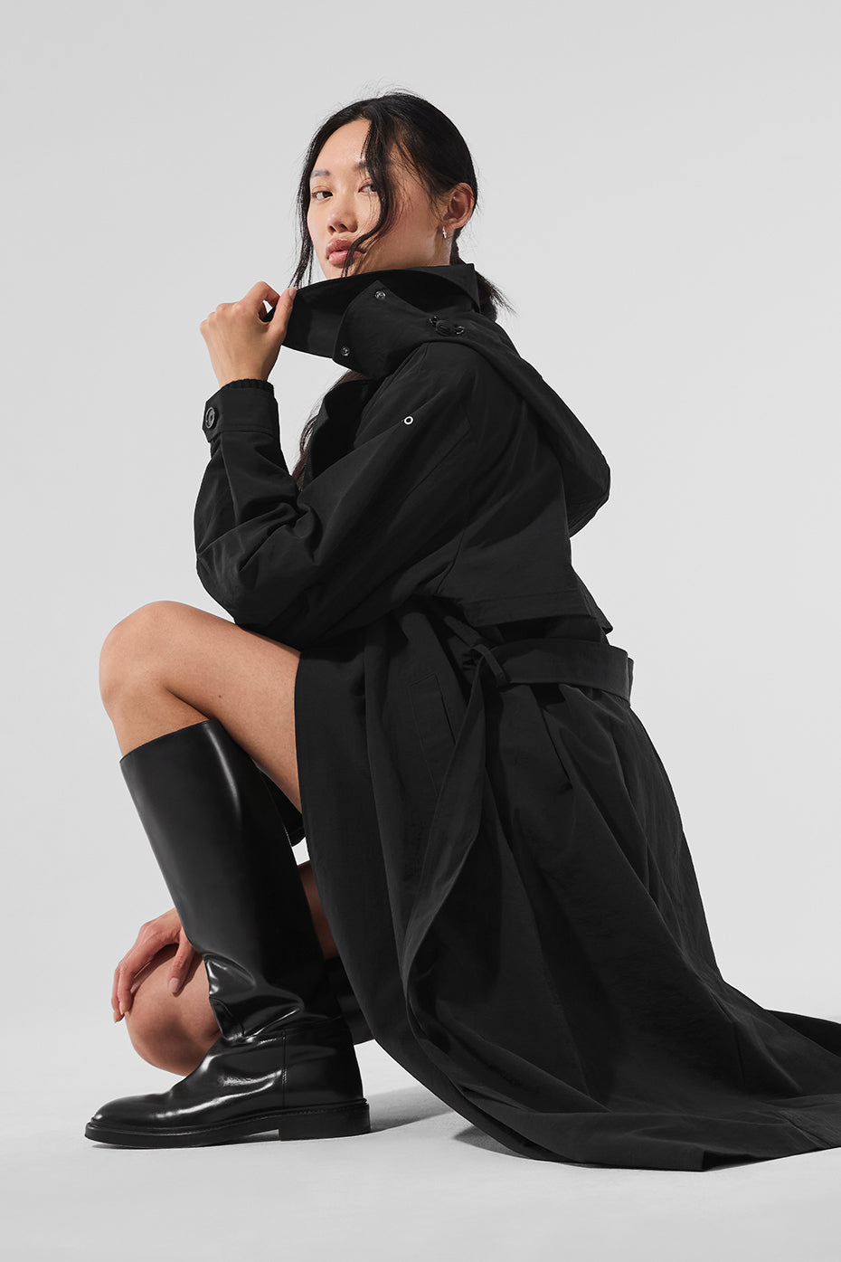 Daybreak Long Coat - Black — photo 5