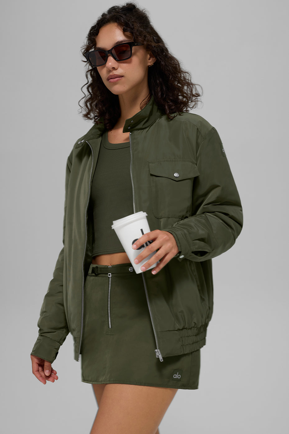Work It Bomber - Green Olive — photo 6