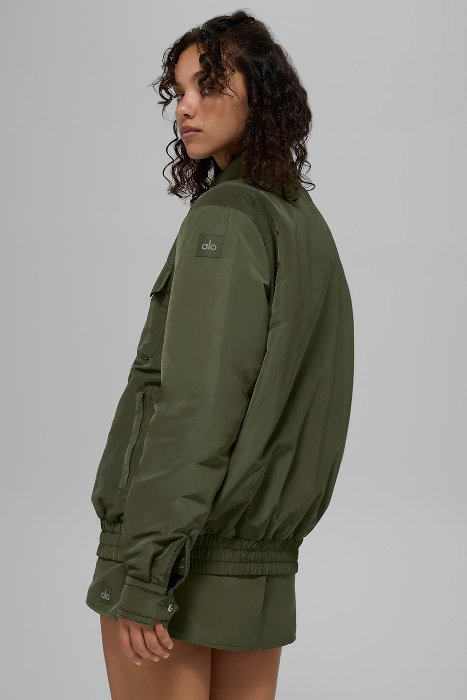Work It Bomber - Green Olive — photo 3