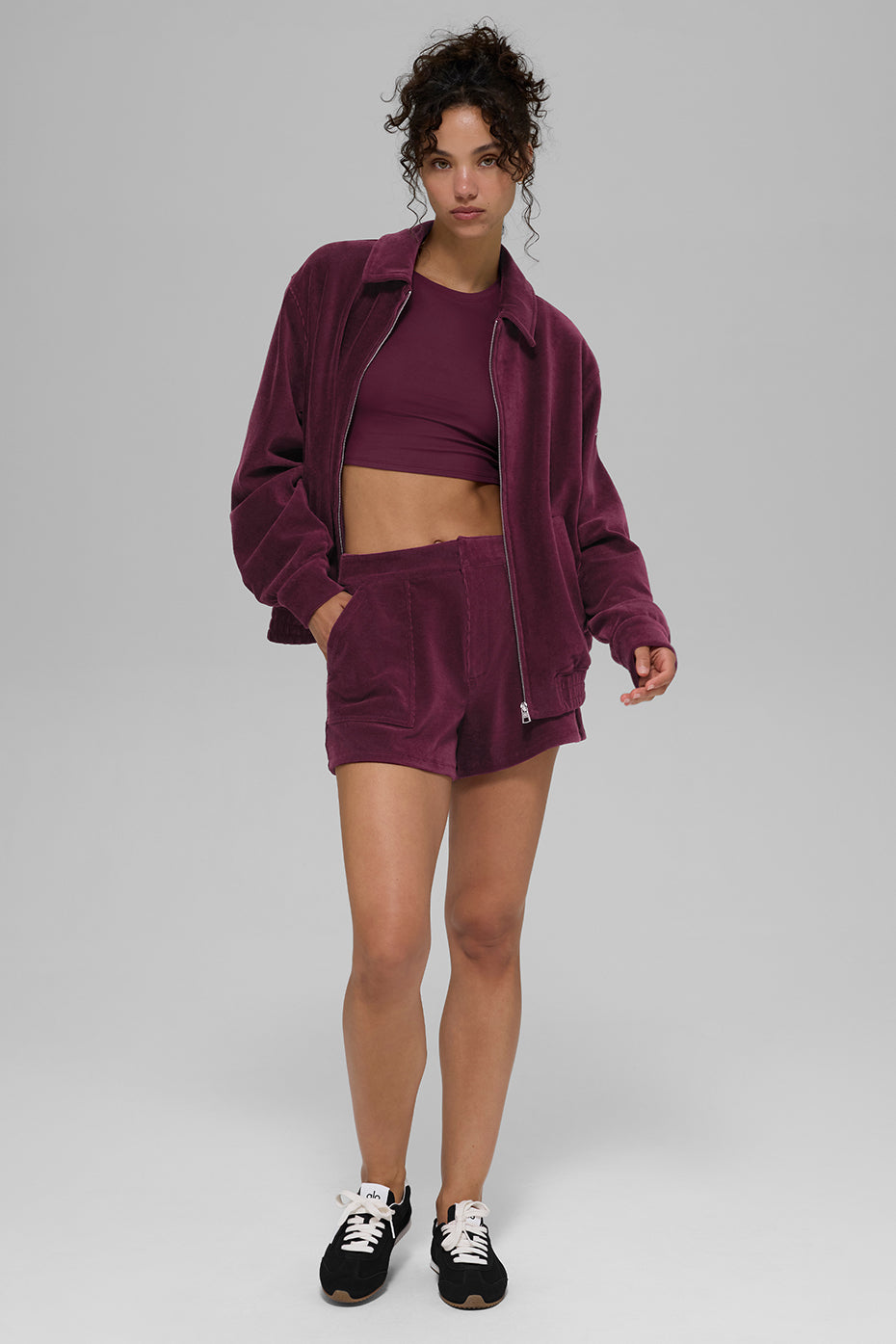 Micro Corduroy On Duty Jacket - Burgundy — photo 6