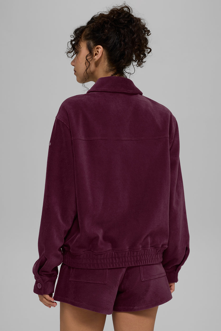 Micro Corduroy On Duty Jacket - Burgundy — photo 4