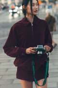 Micro Corduroy On Duty Jacket - Burgundy — photo 1