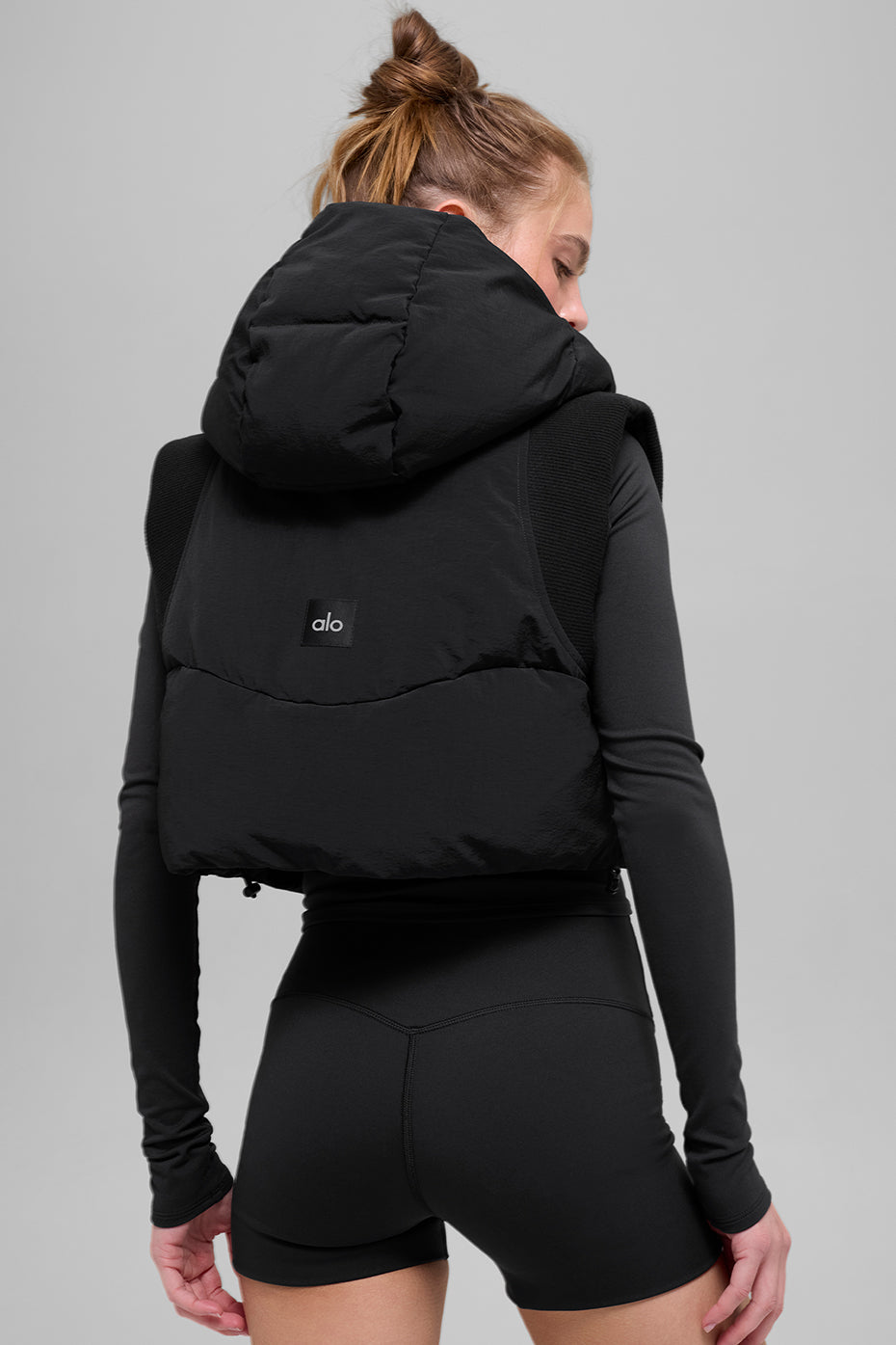 Fast Lane Puffer Vest - Black — photo 4
