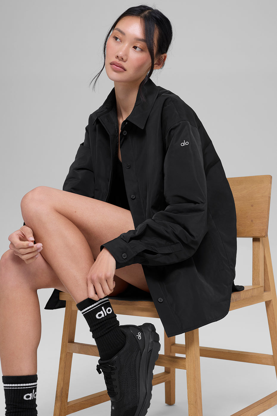 Socialite Shacket - Black — photo 6