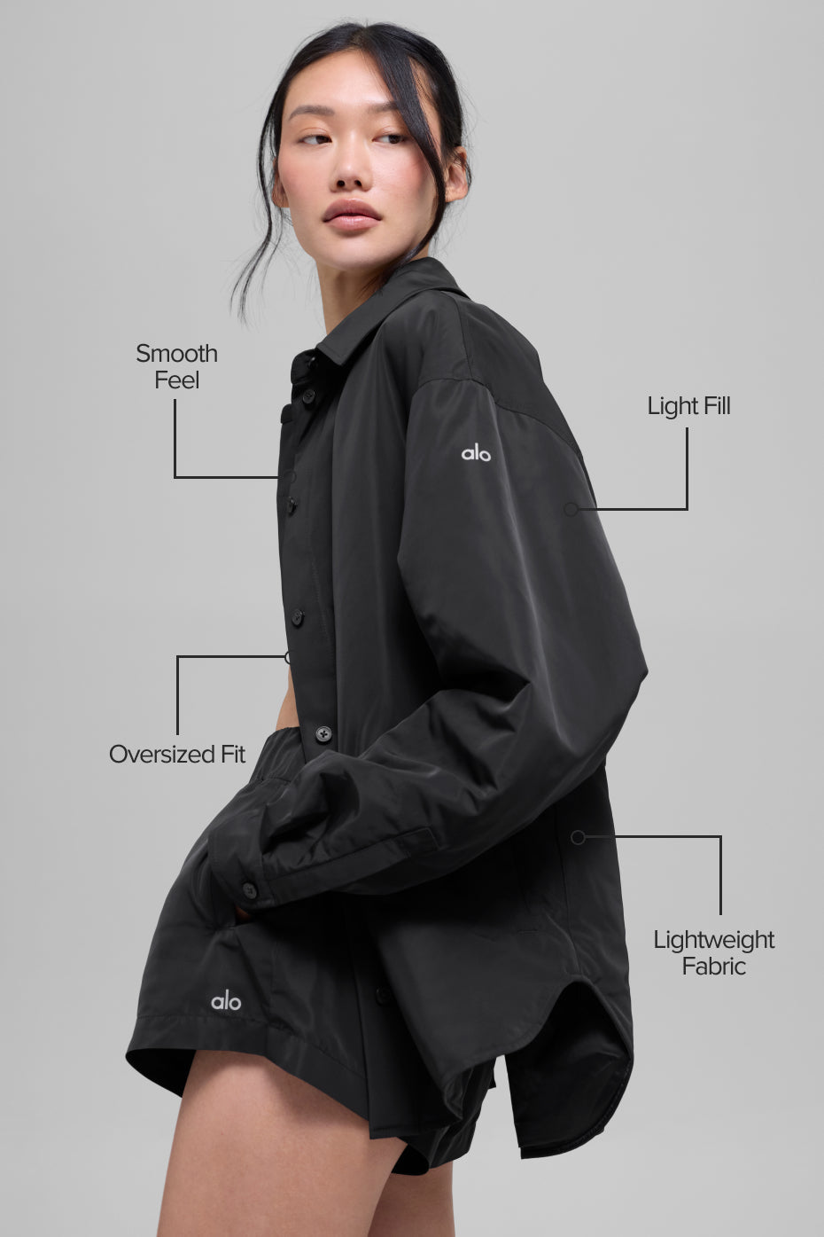 Socialite Shacket - Black — photo 2