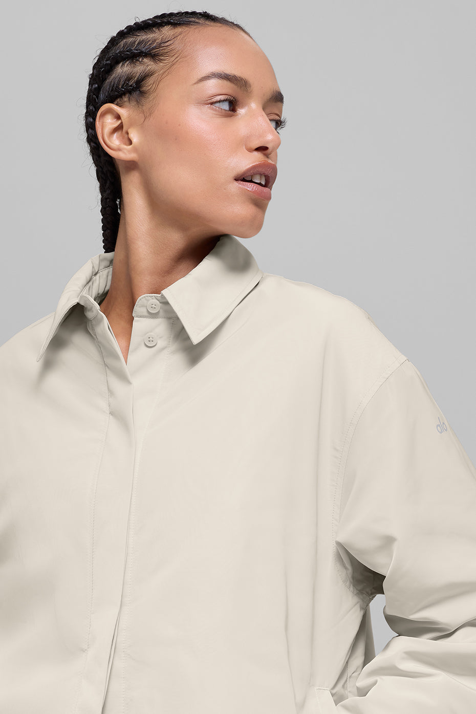 Socialite Shacket - Bone — photo 3