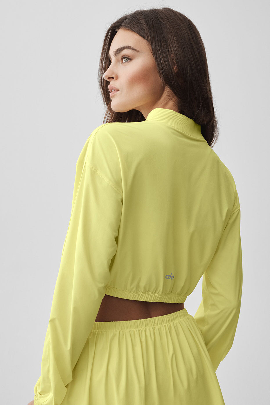 Cropped Breezy Full-Zip Cover Up - Sunshine — photo 2