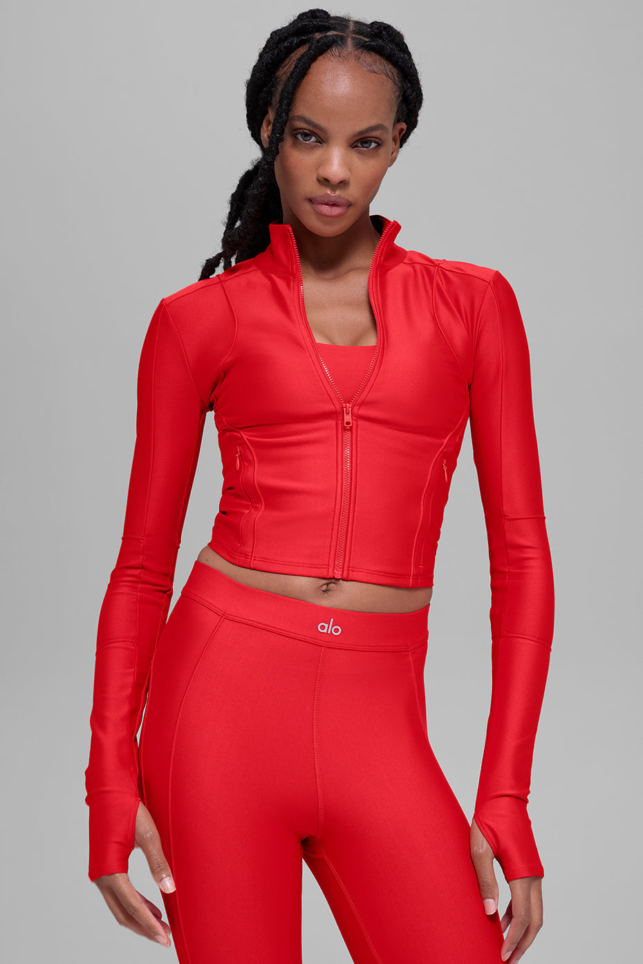 Airlift Ignite Zip Up Jacket - Bright Red — photo 3