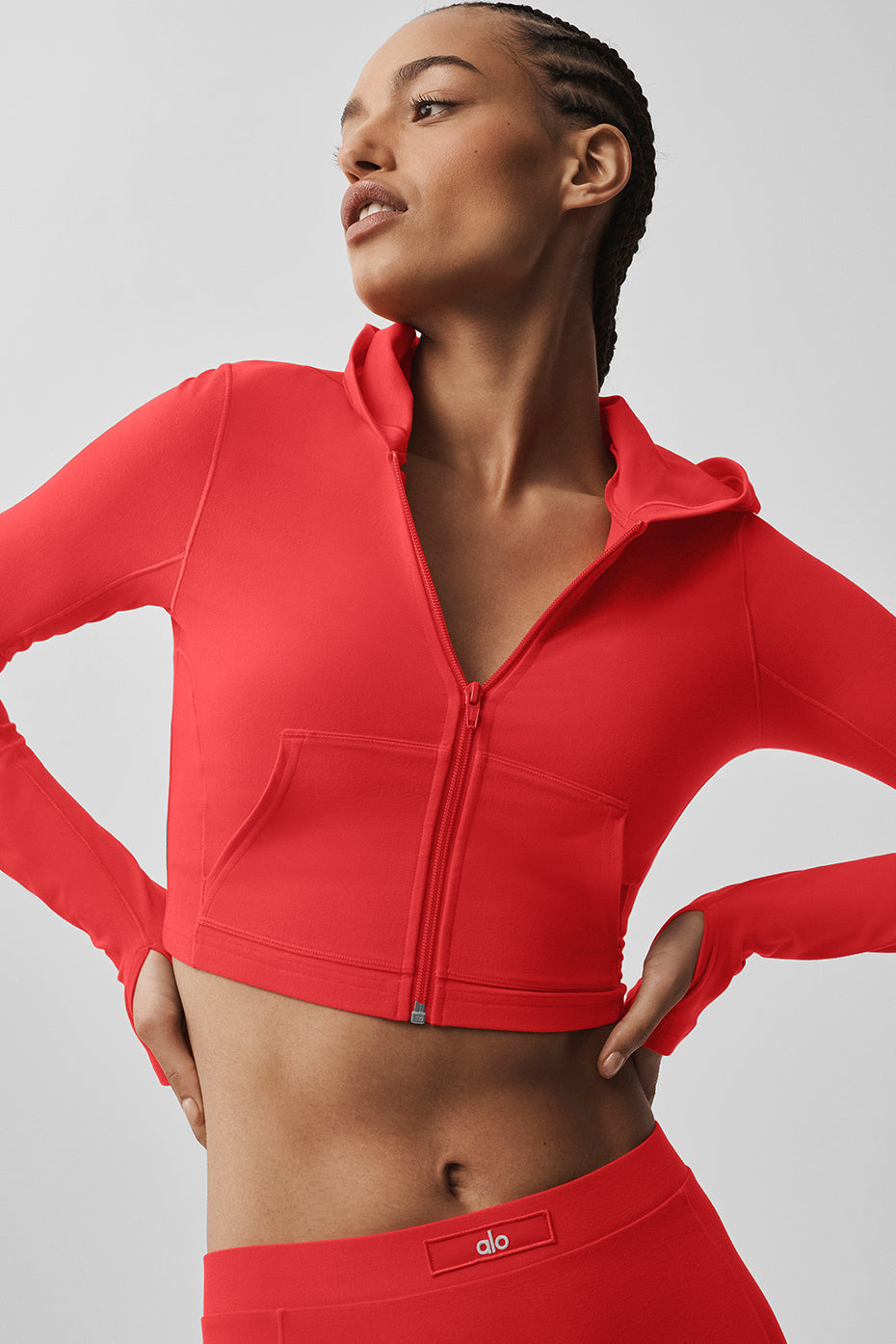 Alosoft Sincere Fitted Jacket - Bright Red — photo 2