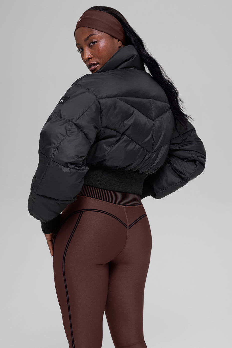 Cropped Atmosphere Puffer - Black — photo 4
