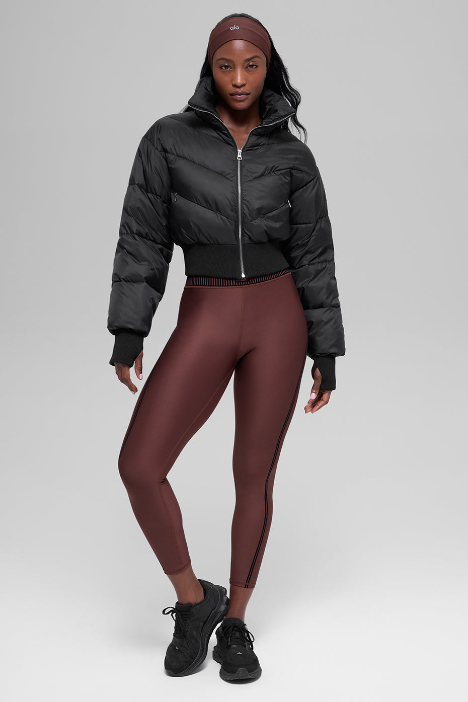 Cropped Atmosphere Puffer - Black — photo 6