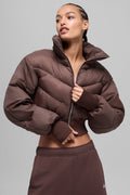 Cropped Atmosphere Puffer - Brownstone — photo 1