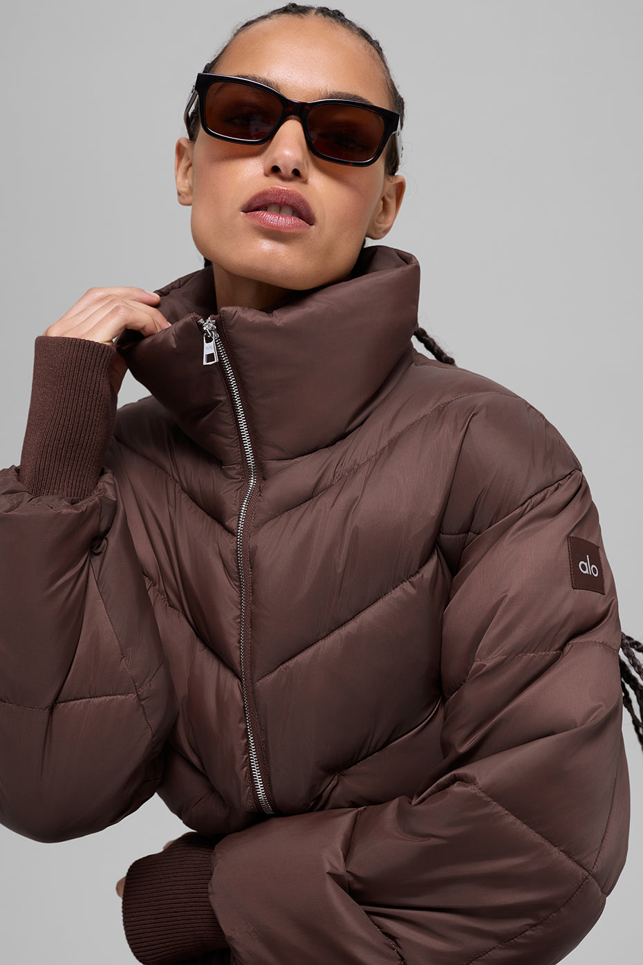 Cropped Atmosphere Puffer - Brownstone — photo 3