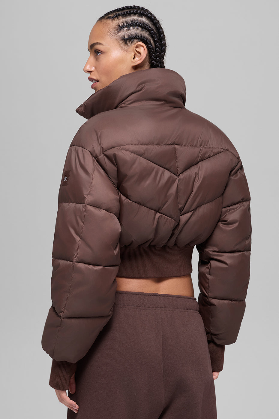 Cropped Atmosphere Puffer - Brownstone — photo 2